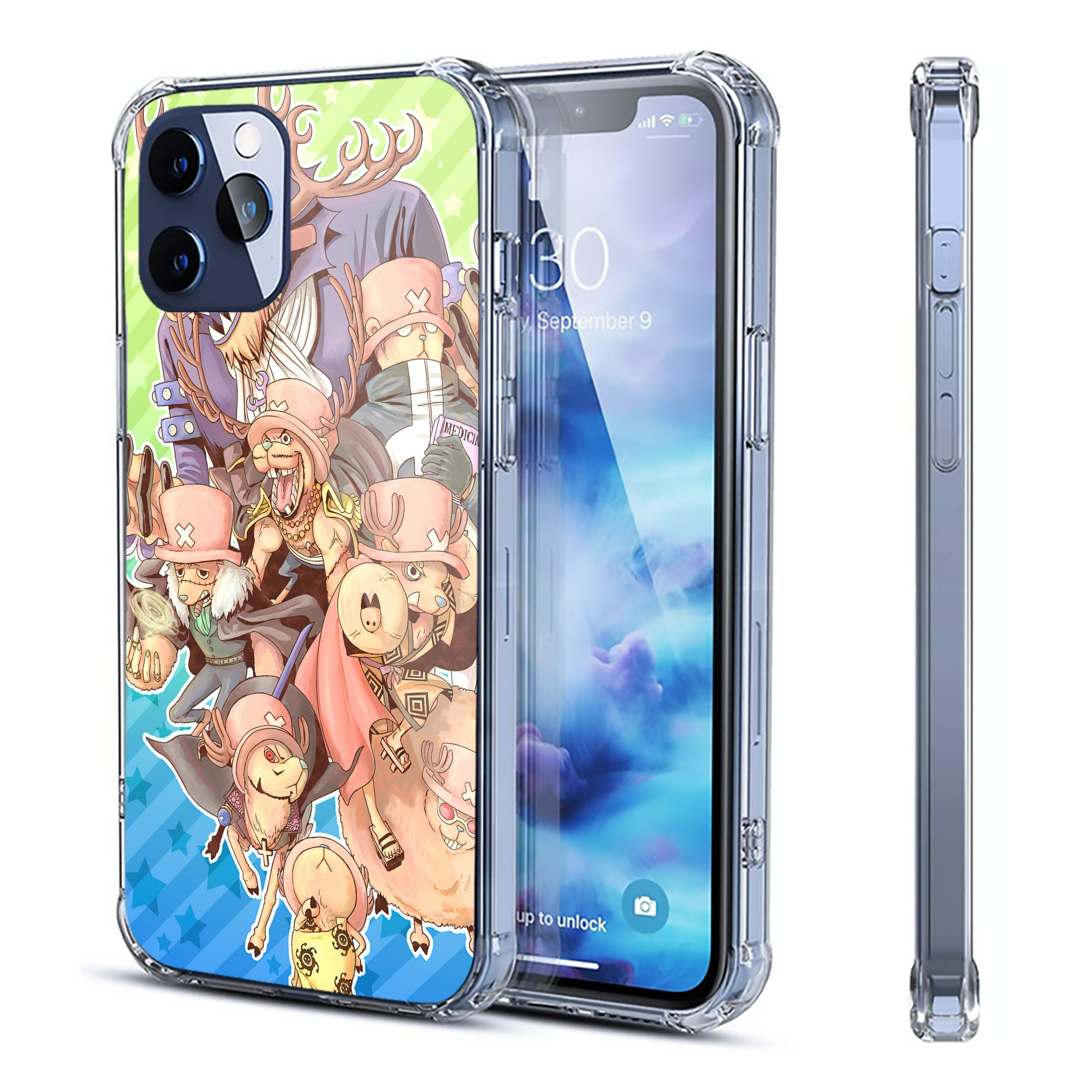 （画像用） ワンピース ONE PIECE 【iPhone 12シリーズ対応】透明スマホケース（クリアソフトケース）